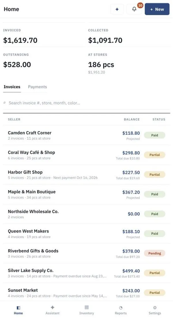 StoreTab on a computer and on a phone